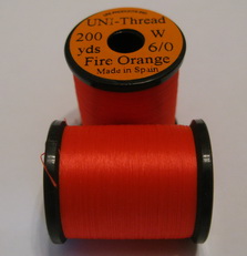 ��������� ���� UNI THREAD 6/0  fire orange 200 yds